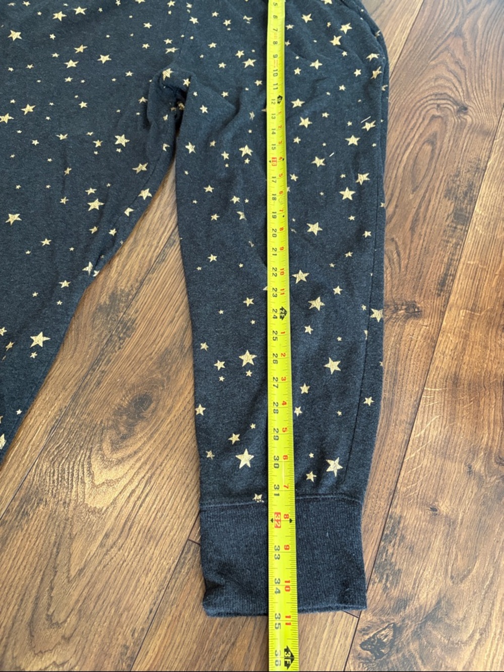 Aerie Black Joggers with Gold Star Print - Picture 6 of 9